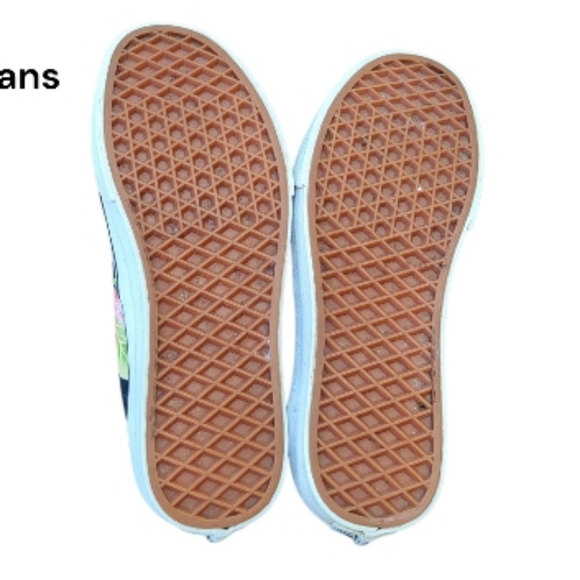 Vans Floral Hawaiian Sk8 Skate Athletic Tennis Shoe Sneaker Black White Women 7 - Picture 2 of 10